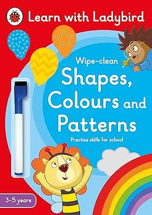 Shapes, Color And Patterns Learn With Lady Bird Wipe Clean Activity Book