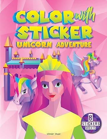 Color With Sticker Unicorn Adventure