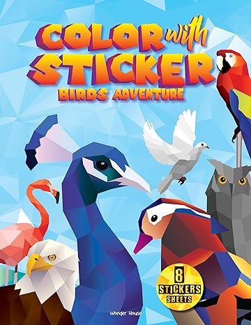 Color With Sticker Birds Adventure