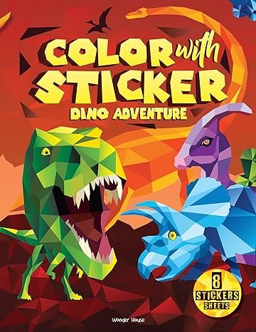 Color With Sticker Dino Adventure