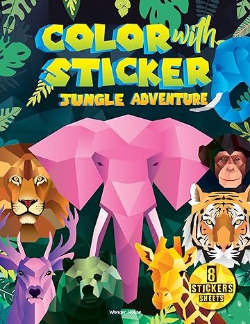 Color With Sticker Jungle Adventure