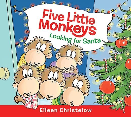 Five Little Monkeys Looing For Santa