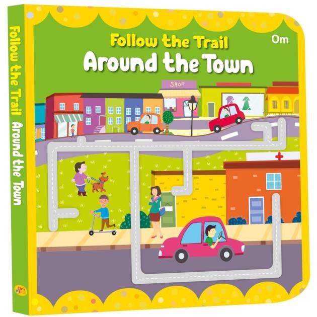 Follow The Trail Around The Town Board Book