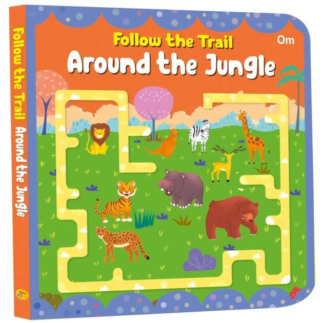 Follow The Trail Around The Jungle Board Book