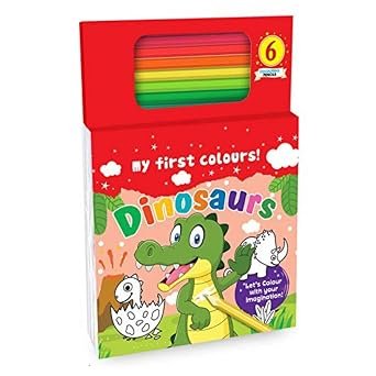 Hello Friend My First Dinosaurs Colouring Book For Kids