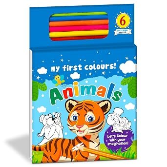 Hello Friend My First Animal Colouring Book For Kids