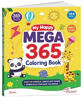 My Happy Mega 365 Colouring Book