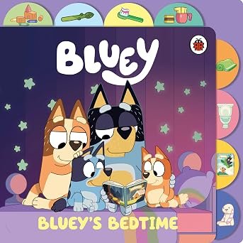 Bluey Blueys Bedtime Tabbed Board Book (hb)